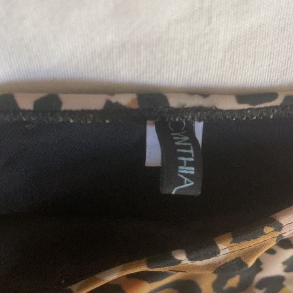 Cynthia Rowley Bikini Bottoms Beach Swim Resort Vacation Animal Print - Picture 4 of 9